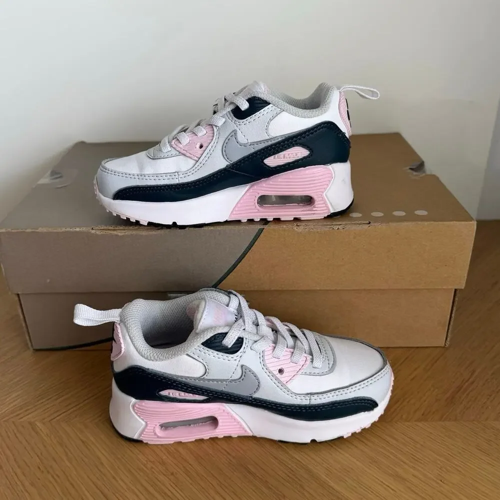 Nike Air Max 90 Easyon ‘White/Pink Toddler Sneakers- SZ 10 C